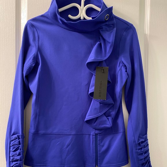 Karma San Suu Athletic Jacket With Ruffle Women's - Picture 1 of 9